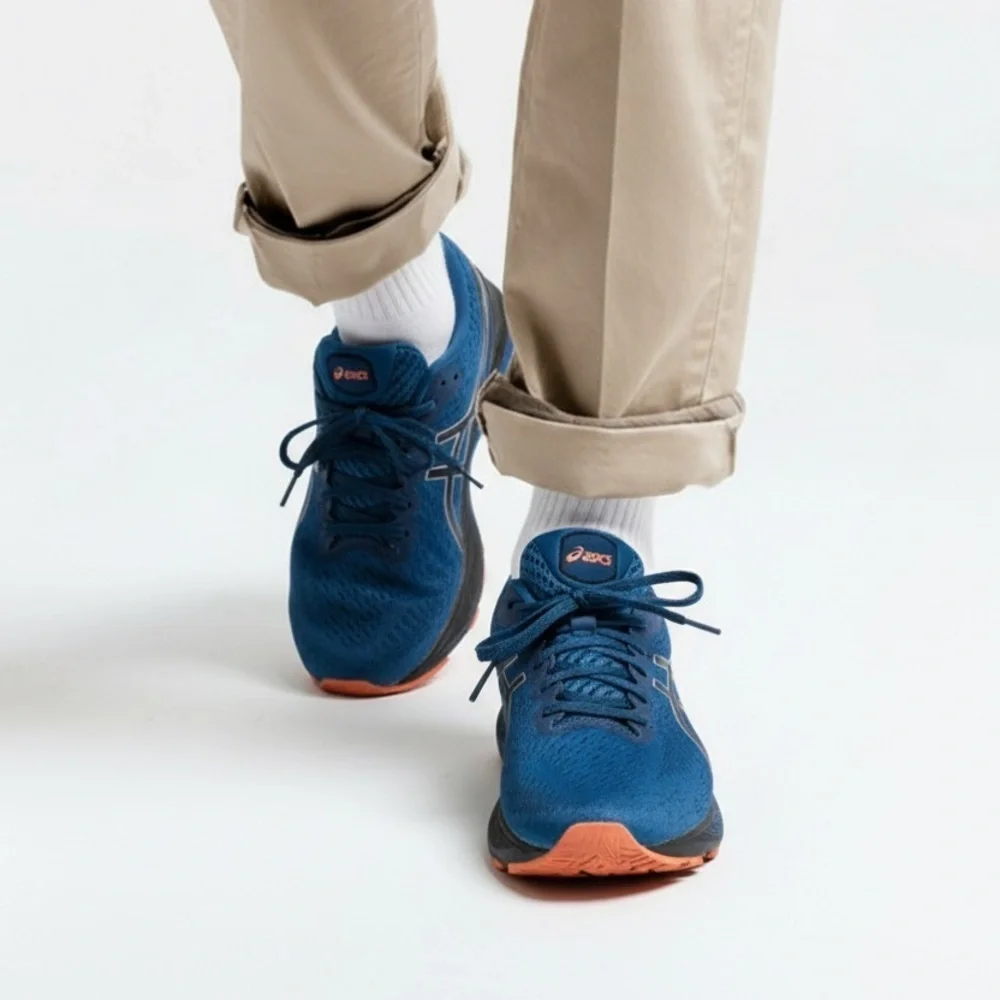 Asics Blue and Orange Sneakers Size 13